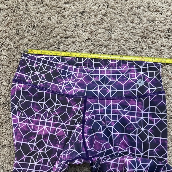 Avocado Purple Space Geometric‎ Capri Leggings Women’s Size Medium/Large Workout - Picture 15 of 16